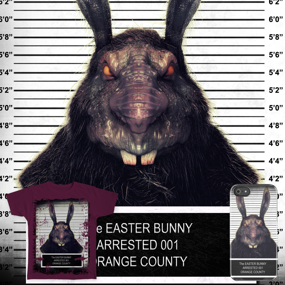 Score Evil Easter Bunny Rabbit Solo By Crouchingpixel On Threadless