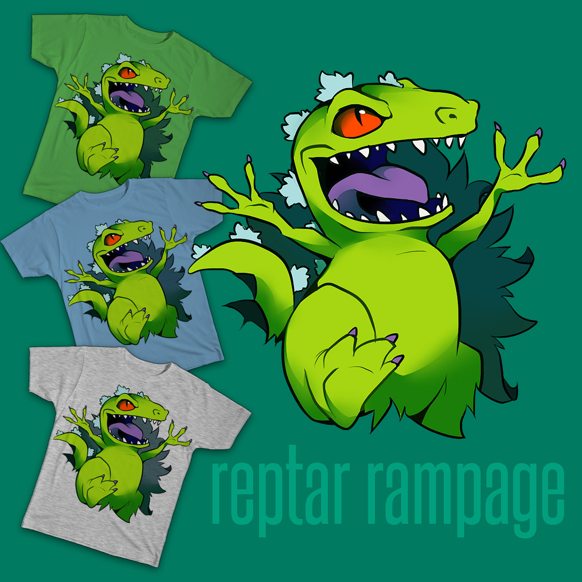 Rampaging Reptar needs your scores! Also your promote your designs here ...