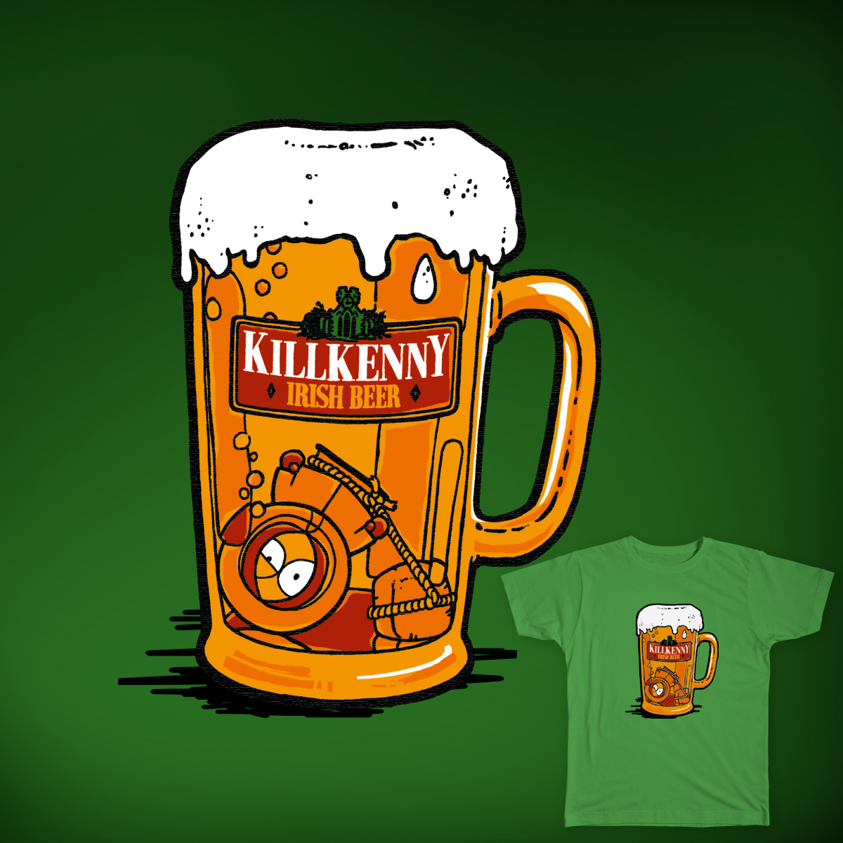 Score KillKenny - Irish Beer by Ceker and tomislavtt on Threadless