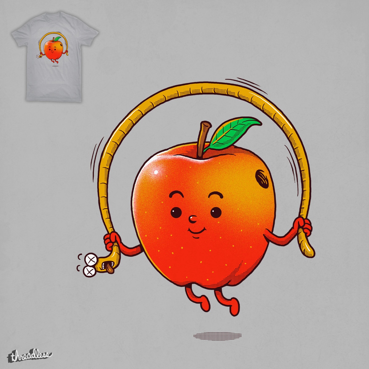 Score Apple Rope Jumping by ben chen on Threadless
