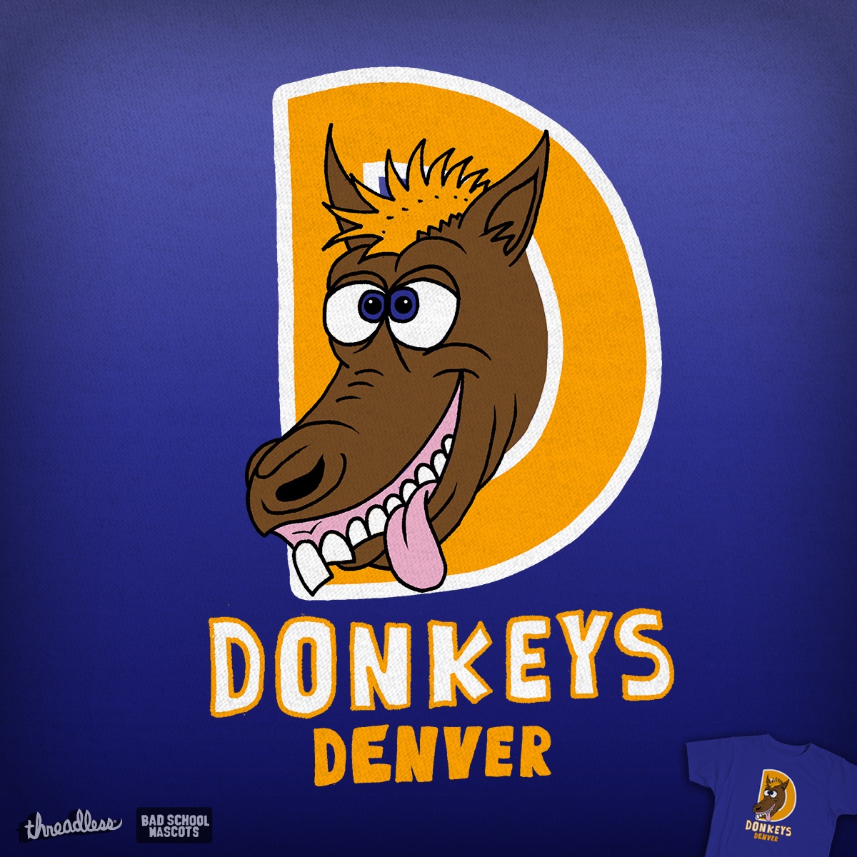 Funny Denver Broncos Donkeys
